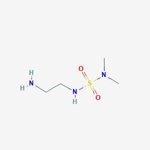 molecular formula C4H13N3O2S B13655608 N'-(2-aminoethyl)-N,N-dimethylsulfamide CAS No. 107674-92-0