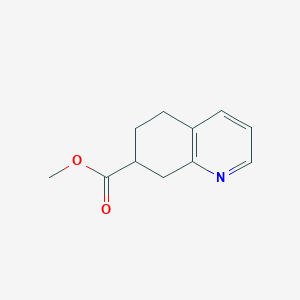 molecular formula C11H13NO2 B13655616 Methyl 5,6,7,8-tetrahydroquinoline-7-carboxylate 