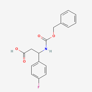 3-(((Benzyloxy)carbonyl)amino)-3-(4-fluorophenyl)propanoic acid