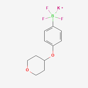 Potassium trifluoro[4-(oxan-4-yloxy)phenyl]boranuide