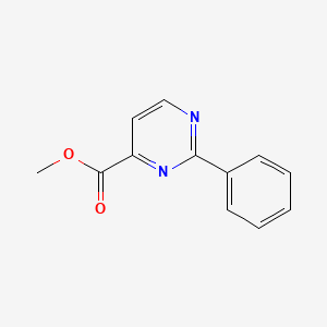 molecular formula C12H10N2O2 B13655638 Methyl 2-phenylpyrimidine-4-carboxylate 