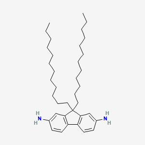 molecular formula C37H60N2 B13655641 9,9-Didodecyl-9H-fluorene-2,7-diamine 