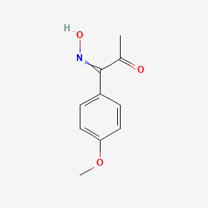 molecular formula C10H11NO3 B13655657 1-hydroxyimino-1-(4-methoxyphenyl)propan-2-one 