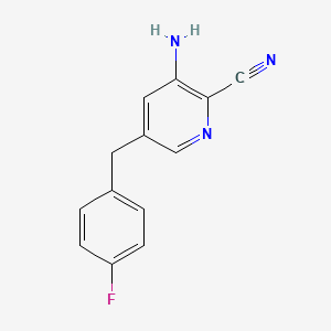 3-Amino-5-(4-fluorobenzyl)picolinonitrile