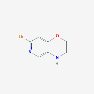 7-Bromo-3,4-dihydro-2H-pyrido[4,3-b][1,4]oxazine