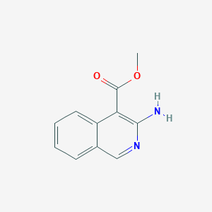 molecular formula C11H10N2O2 B13655781 Methyl 3-aminoisoquinoline-4-carboxylate 