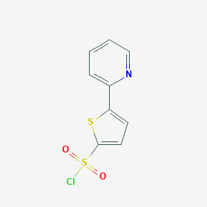 molecular formula C9H6ClNO2S2 B136558 5-(2-吡啶基)噻吩-2-磺酰氯 CAS No. 151858-64-9