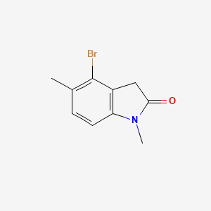 molecular formula C10H10BrNO B13655825 4-Bromo-1,5-dimethylindolin-2-one 