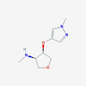 Rel-(3R,4R)-N-methyl-4-((1-methyl-1H-pyrazol-4-yl)oxy)tetrahydrofuran-3-amine