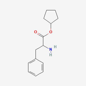 molecular formula C14H19NO2 B13655843 Cyclopentyl l-phenylalaninate 