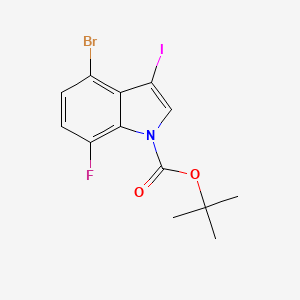 tert-Butyl 4-bromo-7-fluoro-3-iodo-1H-indole-1-carboxylate