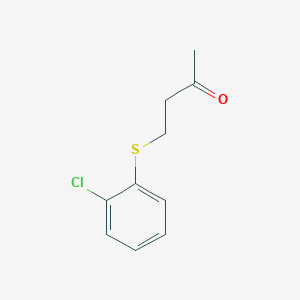 molecular formula C10H11ClOS B13655897 4-((2-Chlorophenyl)thio)butan-2-one 