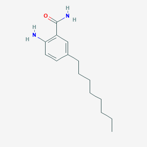 molecular formula C15H24N2O B13655917 2-Amino-5-octylbenzamide 