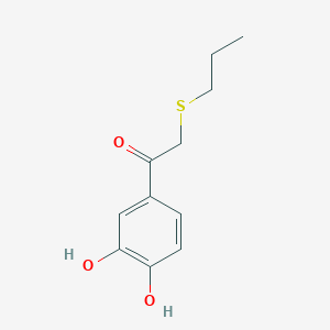 1-(3,4-Dihydroxyphenyl)-2-(propylthio)ethan-1-one