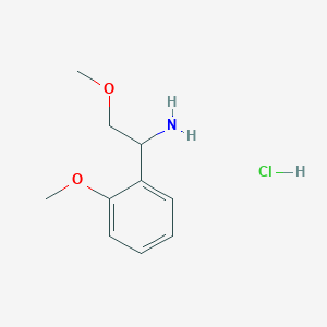 molecular formula C10H16ClNO2 B13655942 2-Methoxy-1-(2-methoxyphenyl)ethan-1-amine hydrochloride 