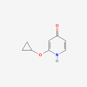 molecular formula C8H9NO2 B13655985 2-Cyclopropoxypyridin-4-ol 