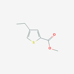 molecular formula C8H10O2S B13655995 Methyl 4-ethylthiophene-2-carboxylate CAS No. 78585-27-0