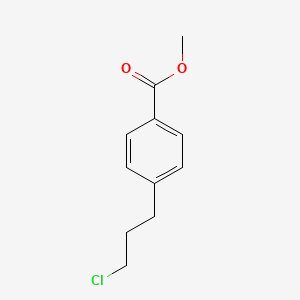 molecular formula C11H13ClO2 B13656026 Methyl 4-(3-chloropropyl)benzoate 