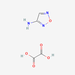 molecular formula C4H5N3O5 B13656044 1,2,5-Oxadiazol-3-amine oxalate 