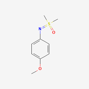 molecular formula C9H13NO2S B13656090 [(4-Methoxyphenyl)imino]dimethyl-lambda6-sulfanone 