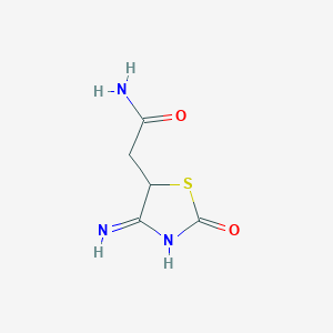 2-(4-imino-2-oxo-1,3-thiazolidin-5-yl)acetamide