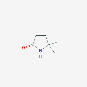 molecular formula C6H11NO B1365610 5,5-二甲基吡咯烷-2-酮 CAS No. 5165-28-6