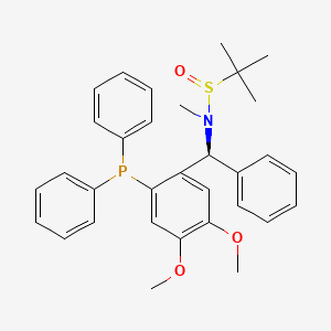 (R)-N-((S)-(2-(Diphenylphosphino)-4,5-dimethoxyphenyl)(phenyl)methyl)-N,2-dimethylpropane-2-sulfinamide