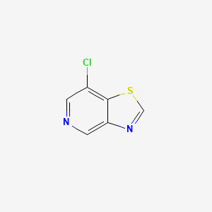 molecular formula C6H3ClN2S B13656114 7-Chlorothiazolo[4,5-c]pyridine 