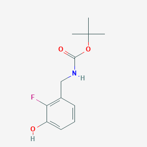 Tert-butyl n-[(2-fluoro-3-hydroxyphenyl)methyl]carbamate