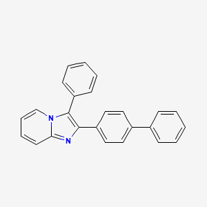 molecular formula C25H18N2 B13656174 2-([1,1'-Biphenyl]-4-yl)-3-phenylimidazo[1,2-a]pyridine 