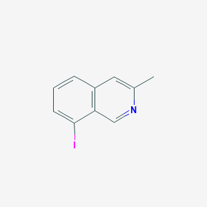 molecular formula C10H8IN B13656215 8-Iodo-3-methylisoquinoline 