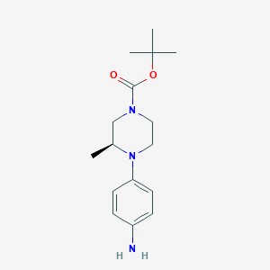 tert-Butyl (S)-4-(4-aminophenyl)-3-methylpiperazine-1-carboxylate