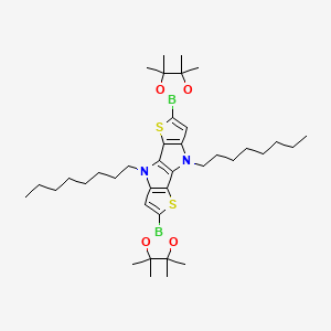 7,14-dioctyl-4,11-bis(4,4,5,5-tetramethyl-1,3,2-dioxaborolan-2-yl)-3,10-dithia-7,14-diazatetracyclo[6.6.0.02,6.09,13]tetradeca-1(8),2(6),4,9(13),11-pentaene