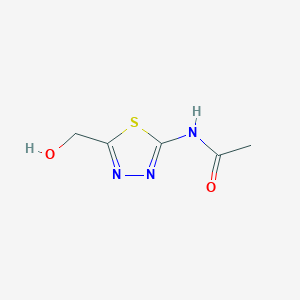 molecular formula C5H7N3O2S B13656282 N-(5-(hydroxymethyl)-1,3,4-thiadiazol-2-yl)acetamide 