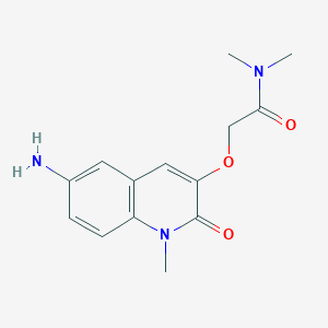 2-((6-Amino-1-methyl-2-oxo-1,2-dihydroquinolin-3-yl)oxy)-N,N-dimethylacetamide