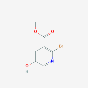 molecular formula C7H6BrNO3 B13656442 Methyl 2-bromo-5-hydroxynicotinate CAS No. 1256837-00-9