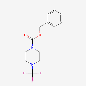 molecular formula C13H15F3N2O2 B13656453 Benzyl 4-(trifluoromethyl)piperazine-1-carboxylate 