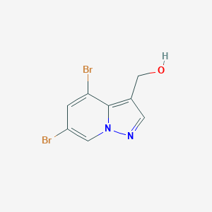 molecular formula C8H6Br2N2O B13656475 (4,6-Dibromopyrazolo[1,5-a]pyridin-3-yl)methanol 