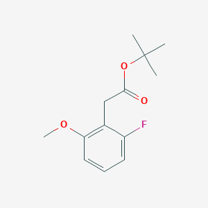 molecular formula C13H17FO3 B13656477 tert-Butyl 2-(2-fluoro-6-methoxyphenyl)acetate 