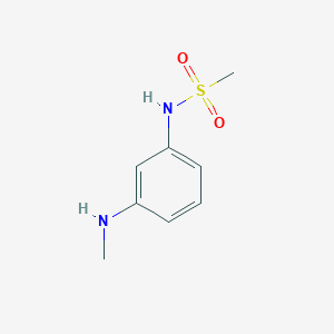 molecular formula C8H12N2O2S B13656508 N-(3-(methylamino)phenyl)methanesulfonamide 