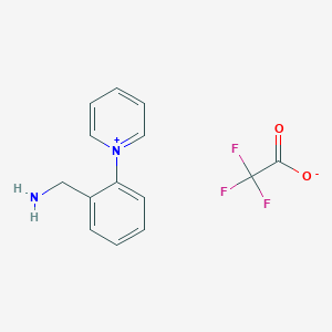 molecular formula C14H13F3N2O2 B13656518 1-(2-(Aminomethyl)phenyl)pyridin-1-ium 2,2,2-trifluoroacetate 