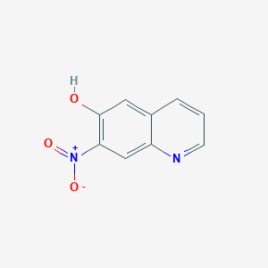 molecular formula C9H6N2O3 B13656536 7-Nitroquinolin-6-ol 