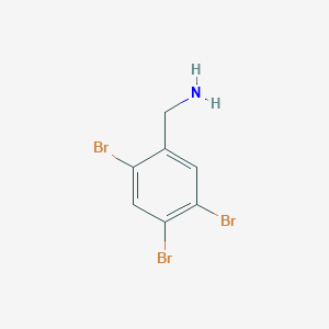 molecular formula C7H6Br3N B13656592 (2,4,5-Tribromophenyl)methanamine 