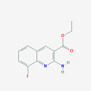 Ethyl 2-amino-8-fluoroquinoline-3-carboxylate