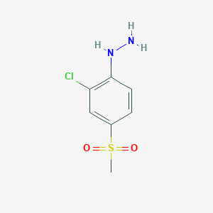 molecular formula C7H9ClN2O2S B1365663 2-氯-4-甲基磺酰基苯肼 CAS No. 85634-77-1