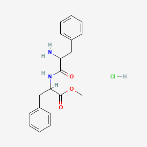 molecular formula C19H23ClN2O3 B13656667 H-Phe-PHE-OMe.HCl 