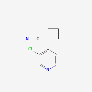 1-(3-Chloropyridin-4-yl)cyclobutane-1-carbonitrile