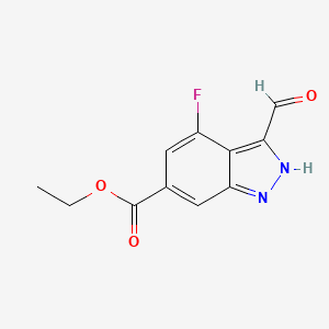 Ethyl 4-fluoro-3-formyl-1H-indazole-6-carboxylate