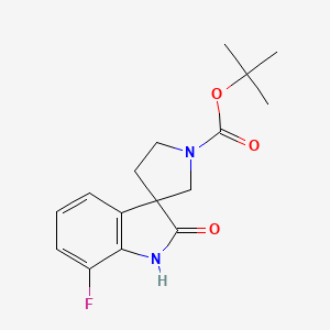 tert-Butyl 7-fluoro-2-oxospiro[indoline-3,3'-pyrrolidine]-1'-carboxylate