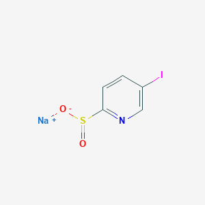 molecular formula C5H3INNaO2S B13656708 Sodium 5-iodopyridine-2-sulfinate 